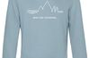 MQ NEVER STOP DISCOVERING - Organic Hoodie Unisex - hellblau